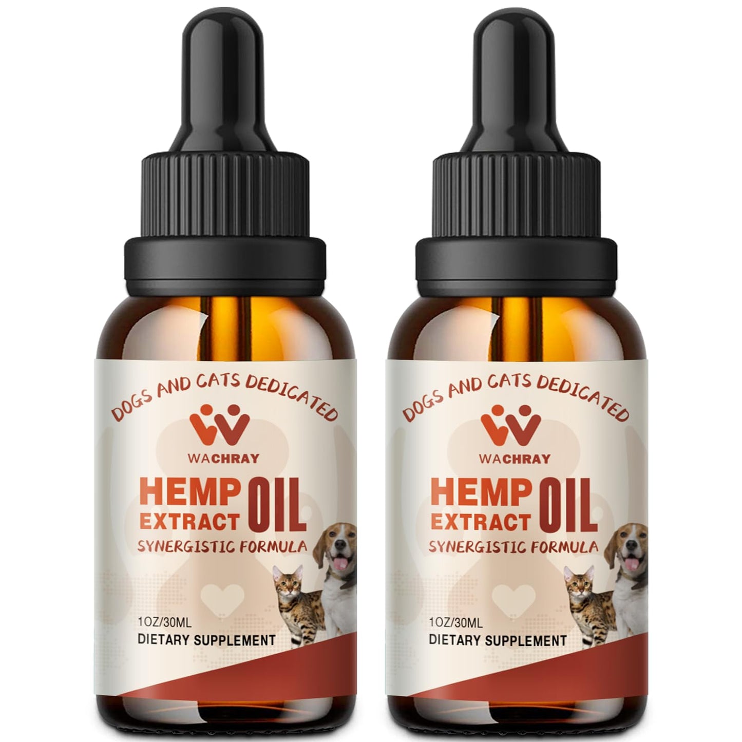 (3-Pack) Hemp Oil for Dogs Cats - Calming Drops Dog Relaxants - Help Pets Anxiety Stress Hip & Joint Pain Arthritis Sеizures Rеlief - Skin Нiр Jоint Hеalth - Organic Pet Hemp Oil Drops