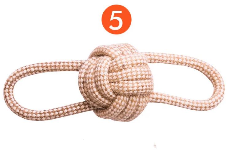 Cotton Hemp Dog Toy Set
